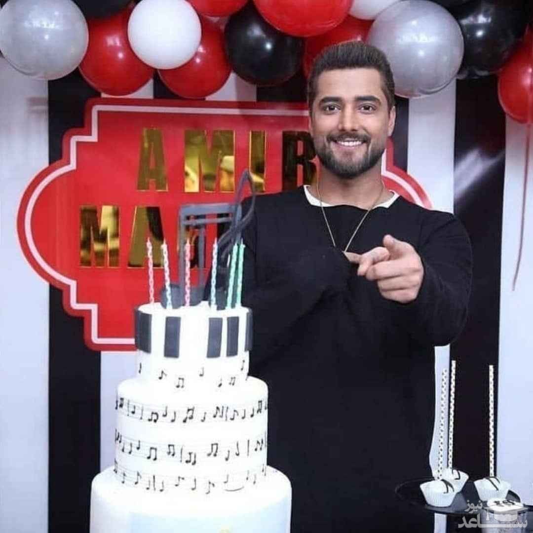 کیک لاکچری امیر مقاره در جشن تولد ۲۶ سالگی اش + عکس
