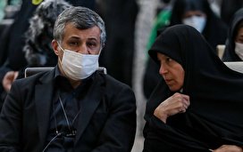 دختران و پسران آیت الله هاشمی رفسنجانی در مراسم سالگرد پدر