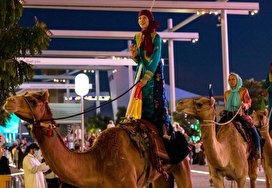شترسواران پس از سفر طولانی به اکسپو دبی رسیدند/ تصاویر