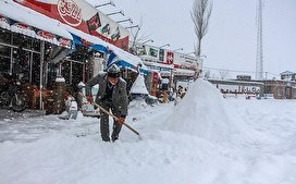 بارش برف در شهرستان اهر-آذربایجان شرقی/ تصاویر