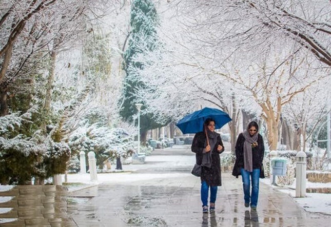 برف و باران میهمان ۱۰ استان