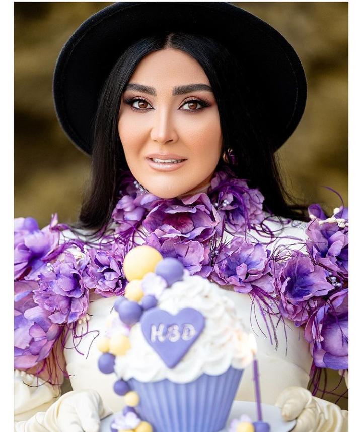 استایل و ژست های عجیب مریم معصومی در جشن تولدش/ تصاویر