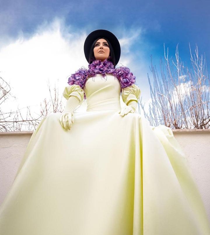 استایل و ژست های عجیب مریم معصومی در جشن تولدش/ تصاویر