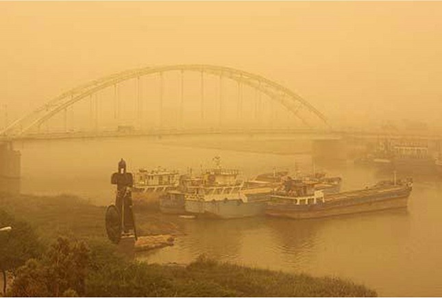 خوزستان، غرق در غبار