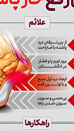 اینفوگرافی/ چند توصیه خانگی برای رفع خارپاشنه