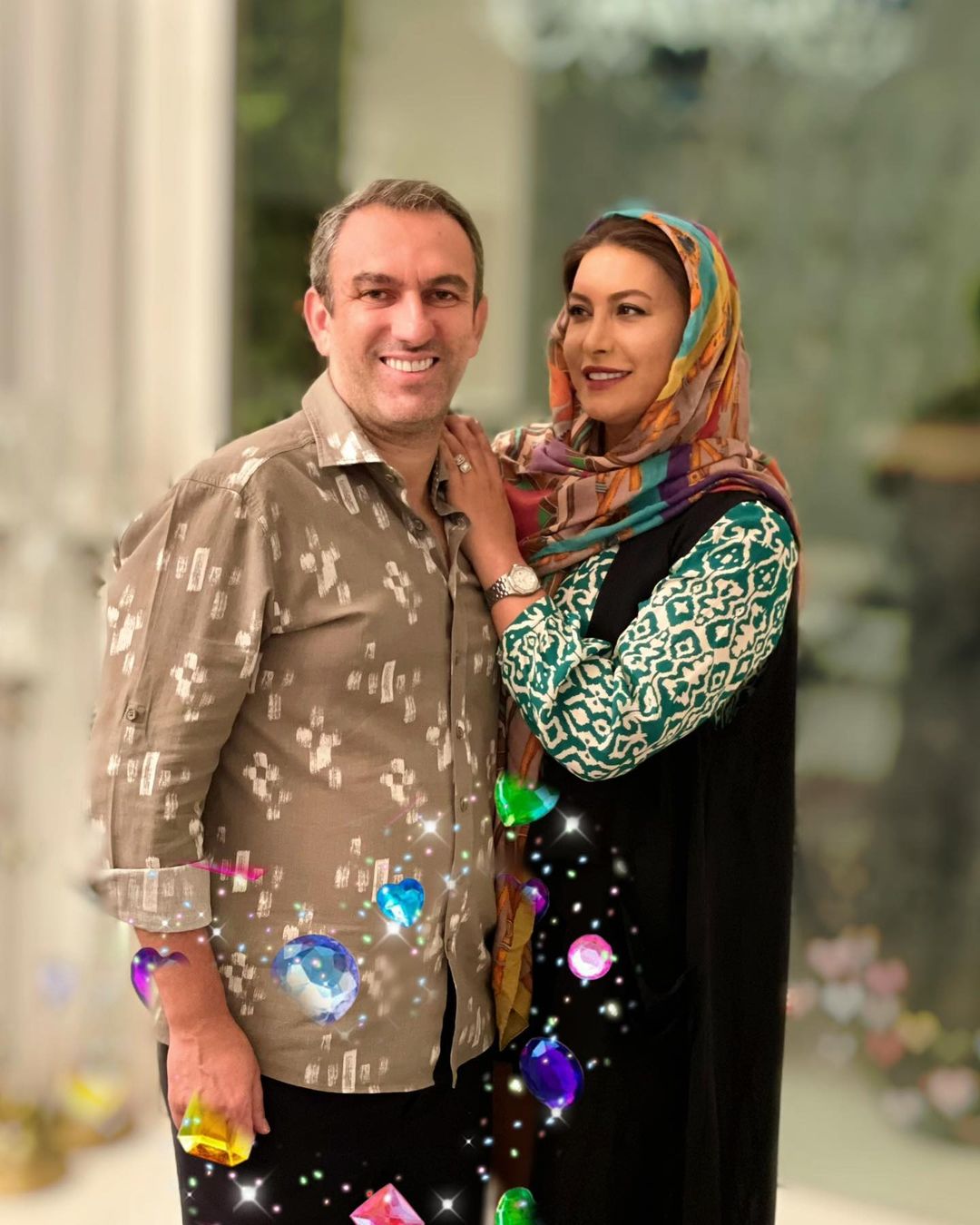 استایل فریبا نادری در آغوش همسر پولدارش + عکس استایل فریبا نادری در آغوش همسر پولدارش + عکس