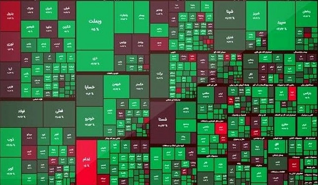 بورس سبزپوش شد