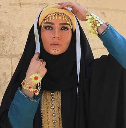 آرایش غلیظ و عربی متین ستوده + عکس آرایش غلیظ و عربی متین ستوده + عکس