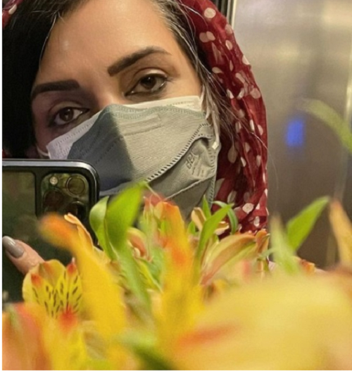 چهره متفاوت الهام پاوه‌نژاد با گیسوانی سفید/ عکس