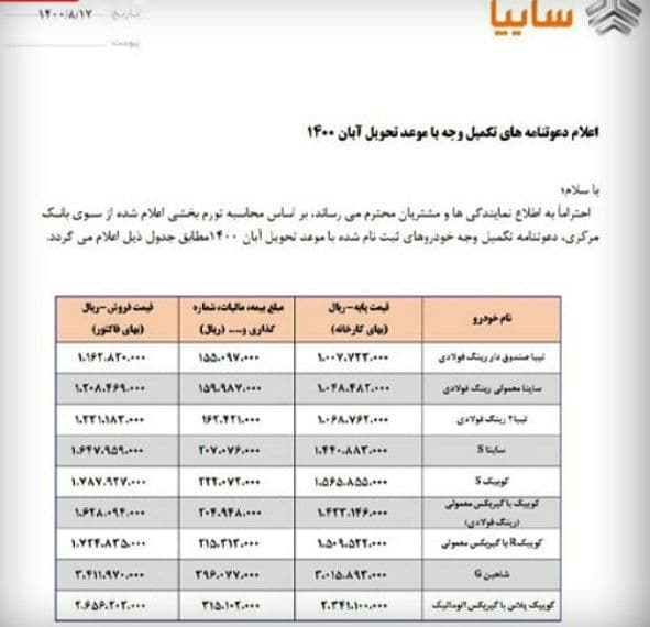 قیمت خودرو رسما افزایش یافت