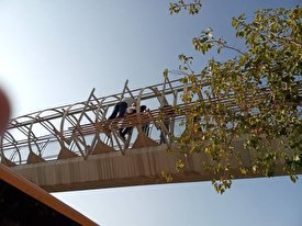 دختر جوان از خودکشی روی پل عابر منصرف شد اما پرید پایین!/ فیلم