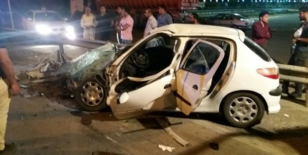 تصادف جاده قم