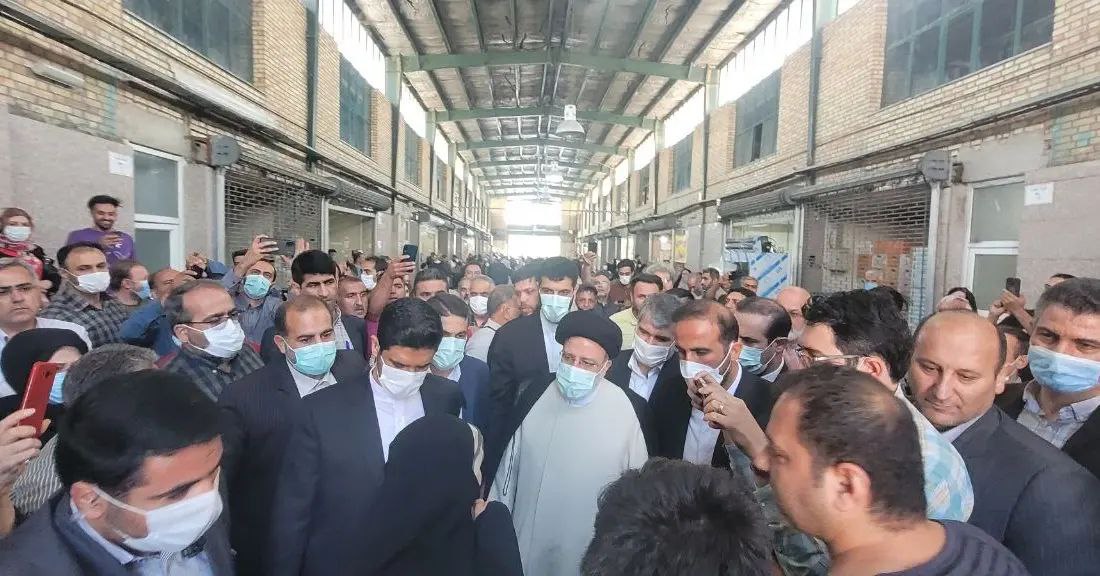 حضور رئیسی در میدان بهمن تهران حضور رئیسی در میدان بهمن تهران