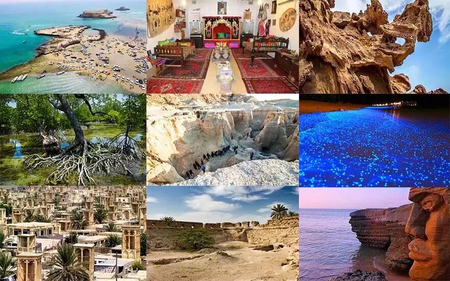 مهمترین جاذبههای گردشگری قشم مهمترین جاذبههای گردشگری قشم