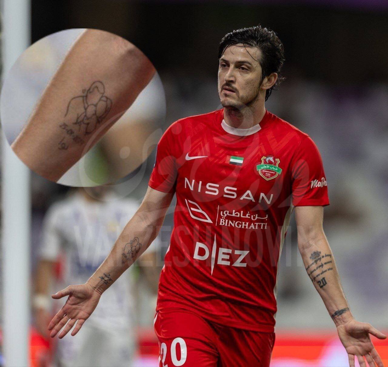 عکس/ تتوی عاشقانه سردار آزمون برای همسر و دخترش عکس/ تتوی عاشقانه سردار آزمون برای همسر و دخترش