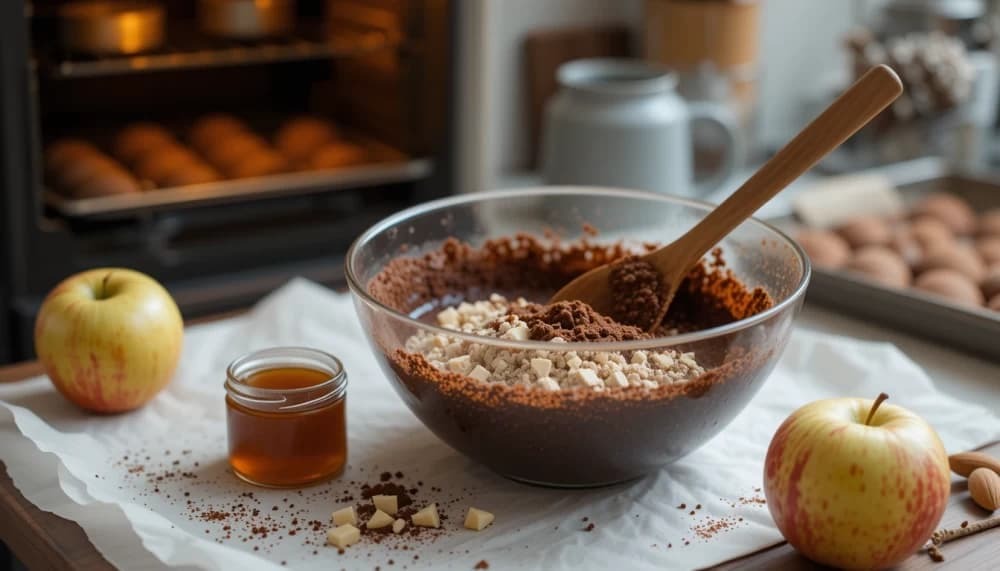 طرز-تهیه-براونی-رژیمی-سیب طرز تهیه براونی رژیمی سیب