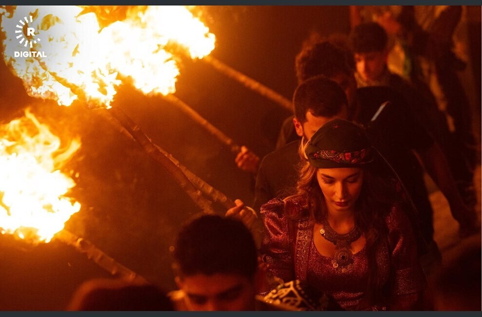 کرد‌ها نوروز را با راهپیمایی مشعل جشن گرفتند