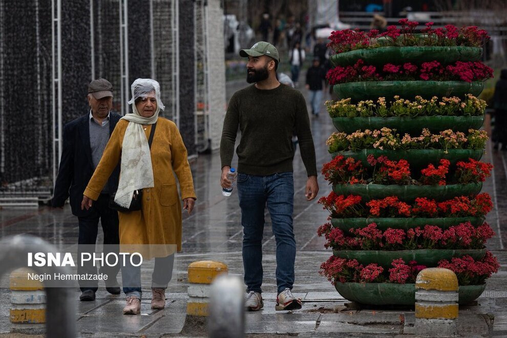 تهران بارانی در روز‌های اول فروردین