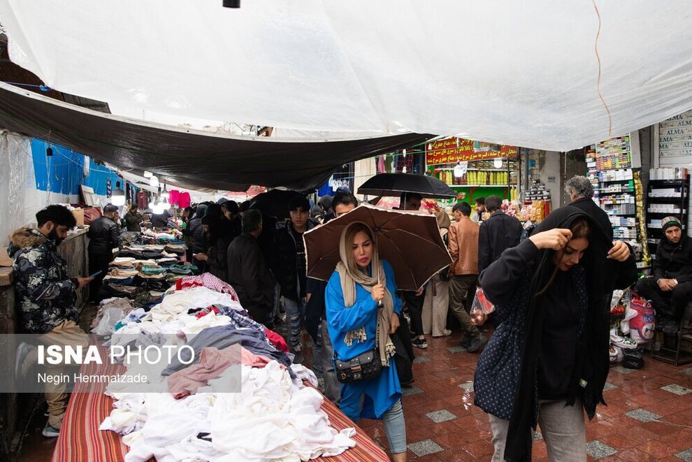 تهران بارانی در روز‌های اول فروردین