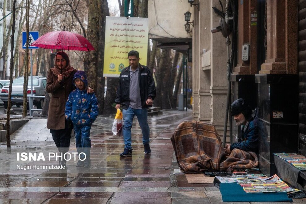 تهران بارانی در روز‌های اول فروردین