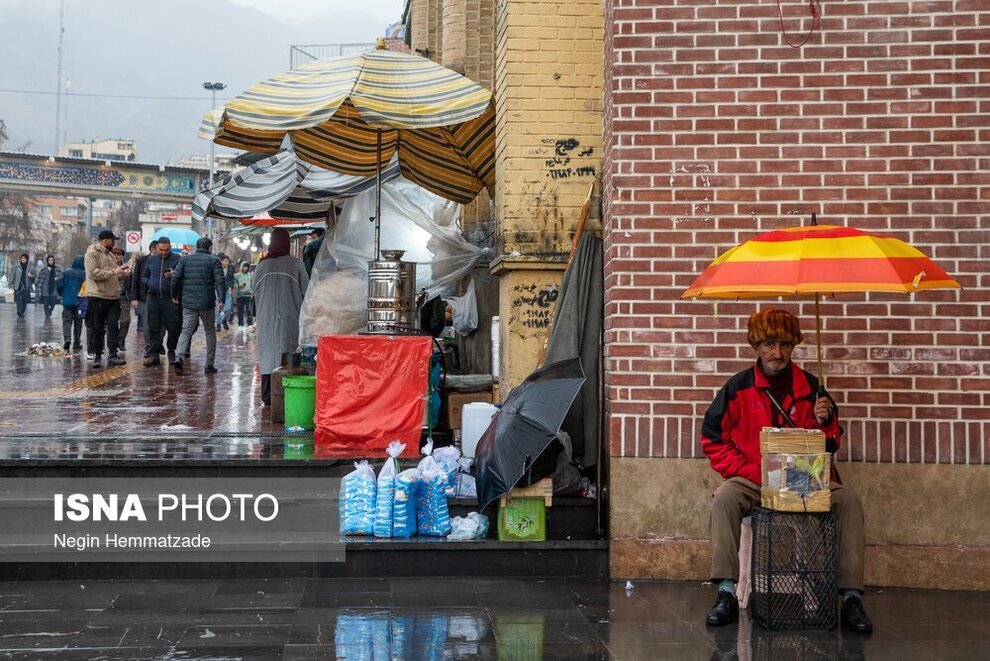 تهران بارانی در روز‌های اول فروردین
