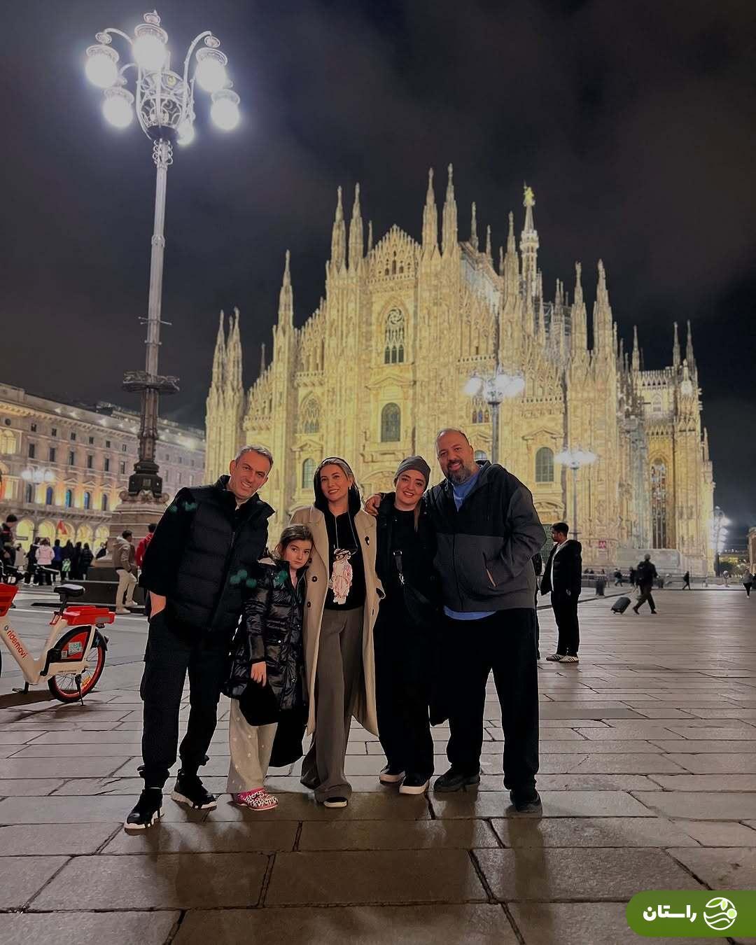 عکس/ سفر خانوادگی نرگس محمدی و فریبا نادری به ایتالیا