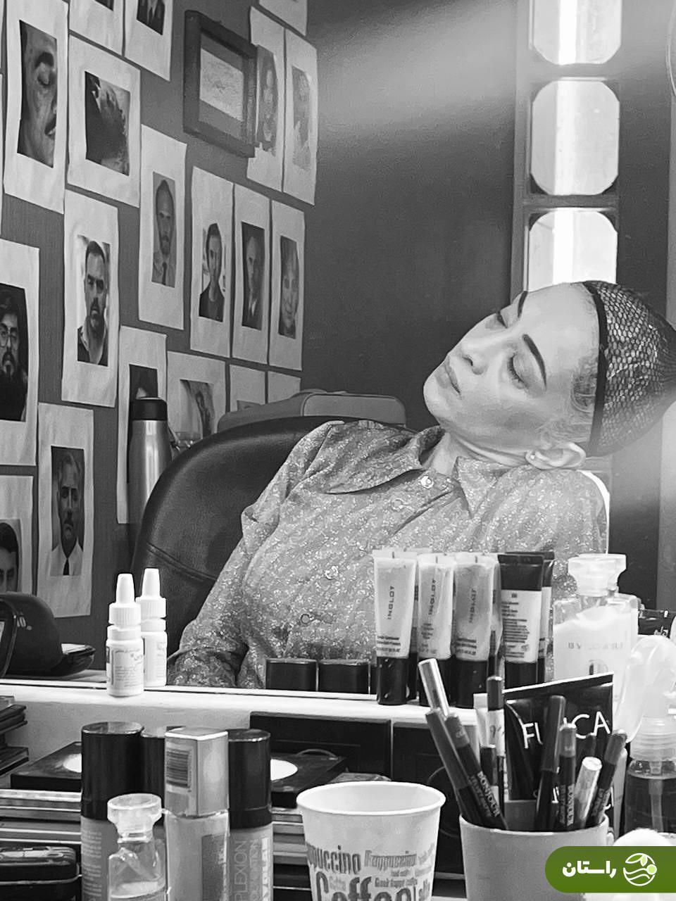 عکس/ پانته‌آ پناهی‌ها در اتاق گریم سریال تاسیان