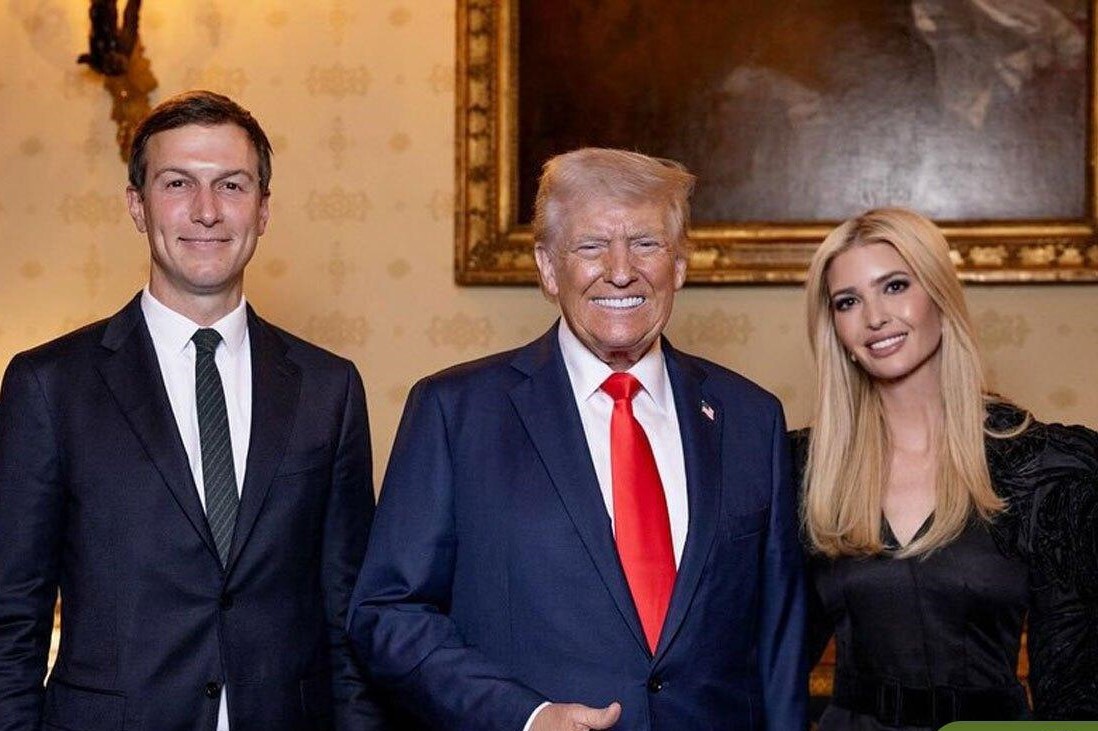 پیام احساسی ایوانکا ترامپ برای پدر و همسرش پیام احساسی ایوانکا ترامپ برای پدر و همسرش