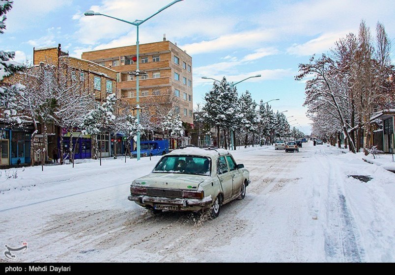 بارش برف در شهرستان اهر-آذربایجان شرقی