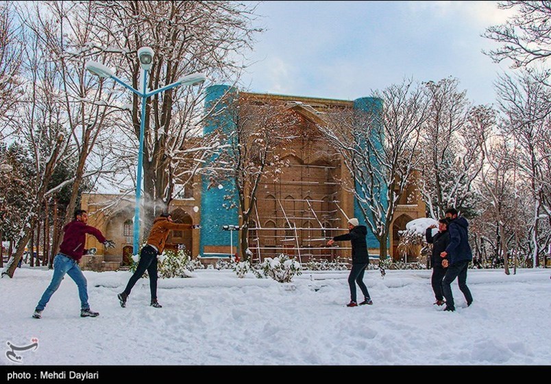 بارش برف در شهرستان اهر-آذربایجان شرقی