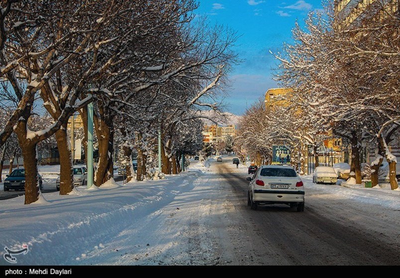 بارش برف در شهرستان اهر-آذربایجان شرقی