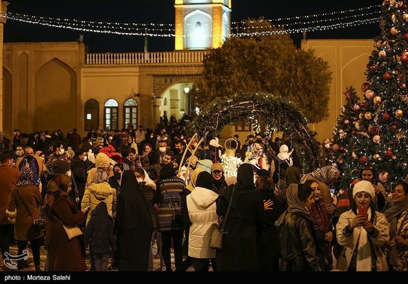 کلیسای وانک درآستانه سال نومیلادی - اصفهان