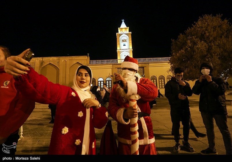 کلیسای وانک درآستانه سال نومیلادی - اصفهان