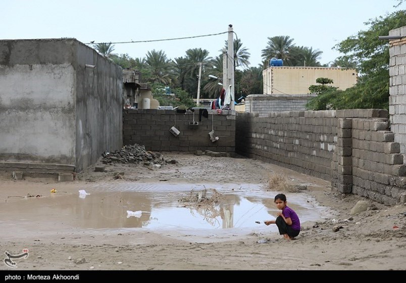 مناطق سیل زده میناب 