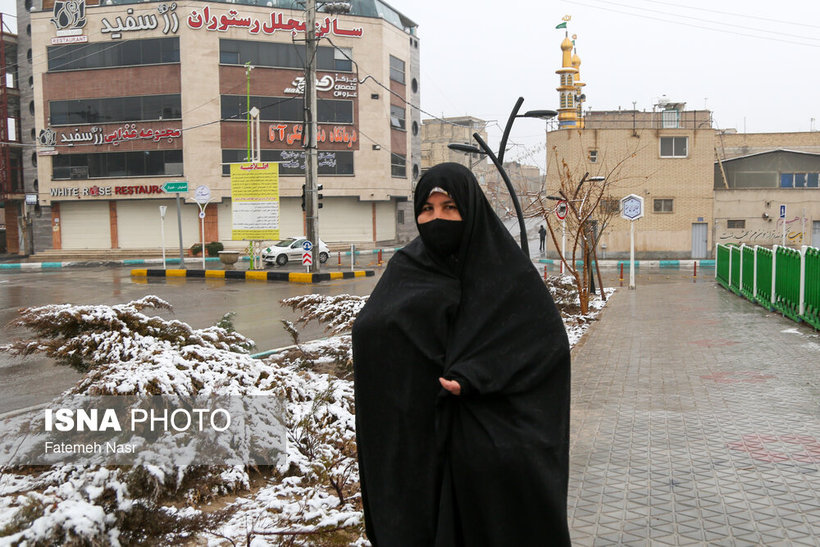 برف شادی بر چهره اصفهان