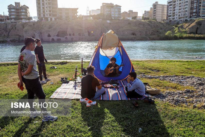 نوروز در در کنار رودخانه دز-دزفول/ تصاویر