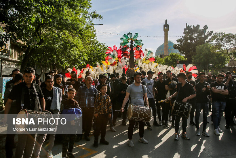 آیین عزاداری دسته علوی در مشهد/ تصاویر