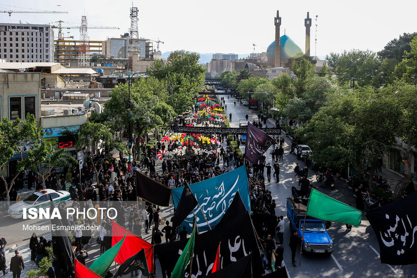 آیین عزاداری دسته علوی در مشهد/ تصاویر